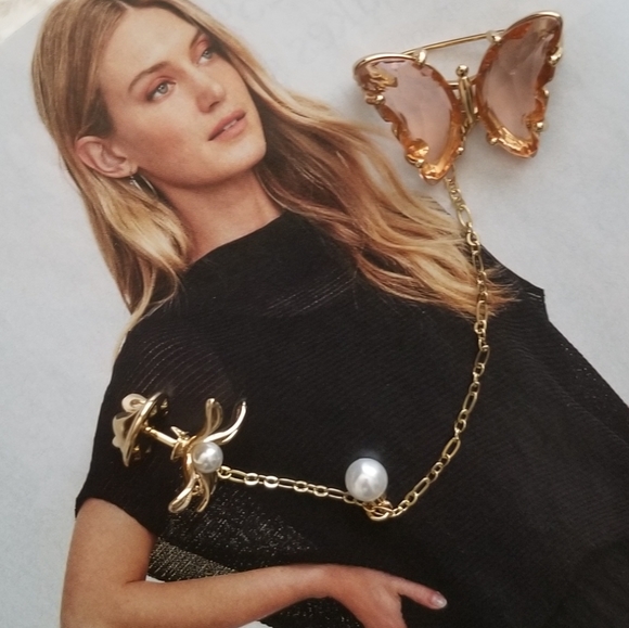 Long Tassel Pearl Pin Brooch - Picture 2 of 16